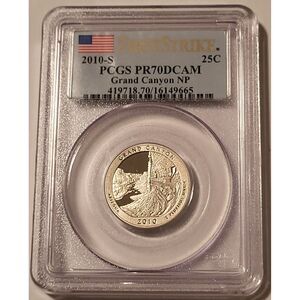 2010 S Clad Grand Canyon NP Quarter Proof PR70 DCAM PCGS First Strike